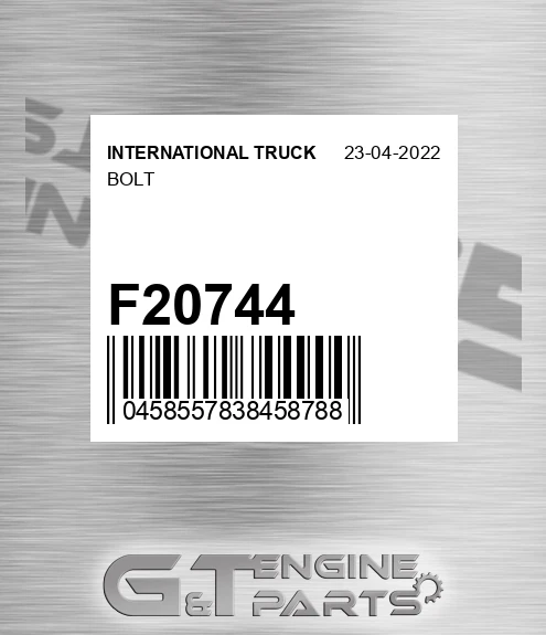 F20744 INTERNATIONAL TRUCK Bolt