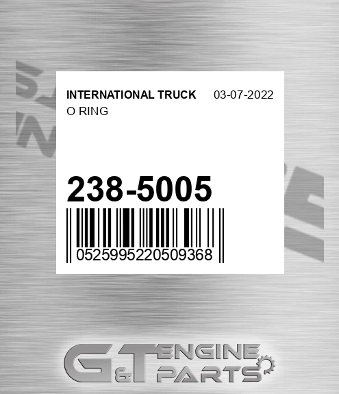 238-5005 O Ring