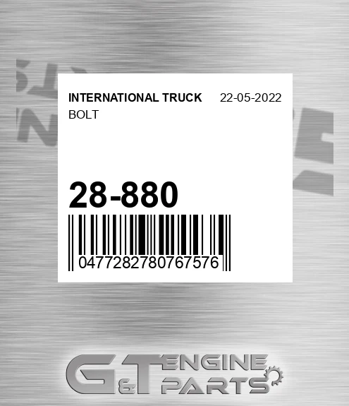28-880 Bolt