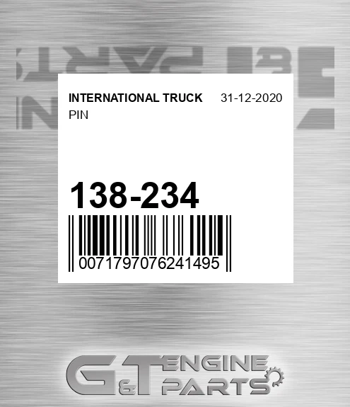 138234 Pin for INTERNATIONAL TRUCK