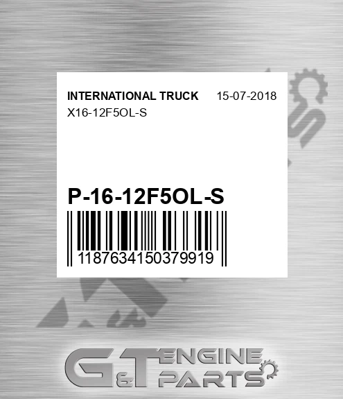 P-16-12F5OL-S X16-12f5ol-s