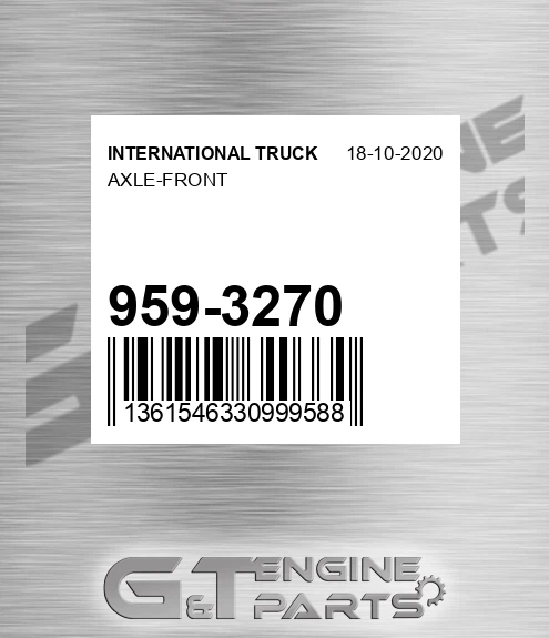 959-3270 Axle-front for INTERNATIONAL TRUCK