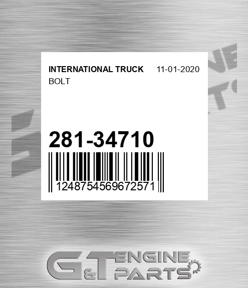 281-34710 Bolt