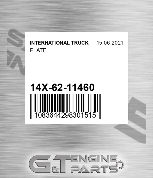 14X-62-11460 Plate for INTERNATIONAL TRUCK