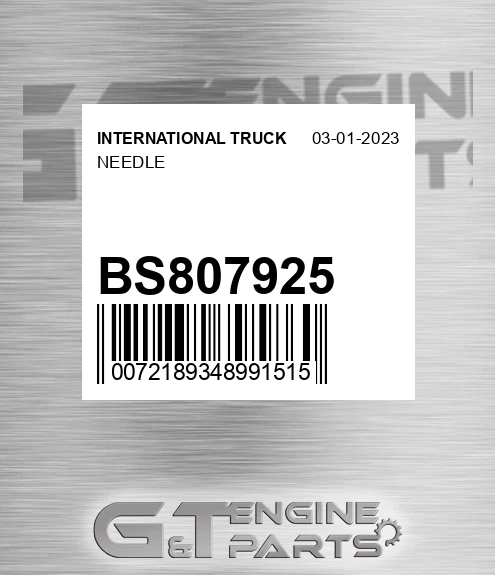 BS807925 Needle