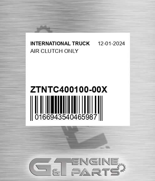 ZTNTC400100-00X Air Clutch Only