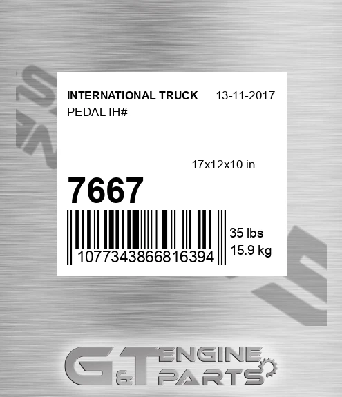 7667 INTERNATIONAL TRUCK Pedal Ih#