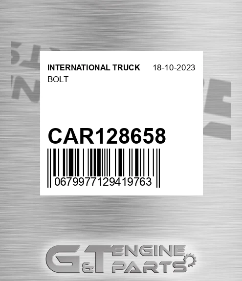CAR128658 Bolt