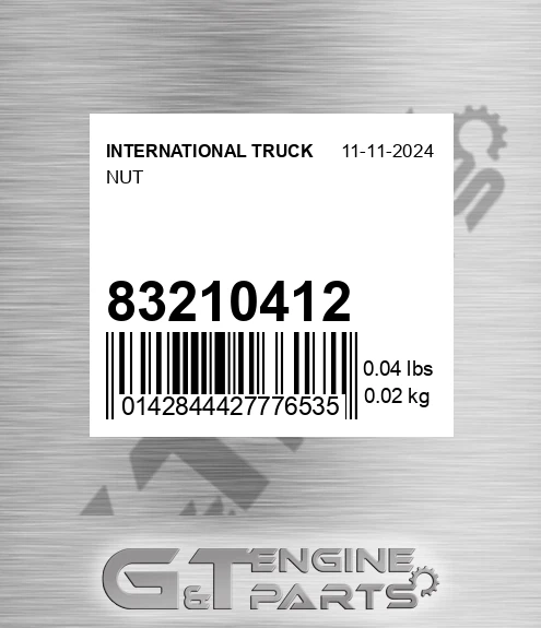 832-10412 Nut