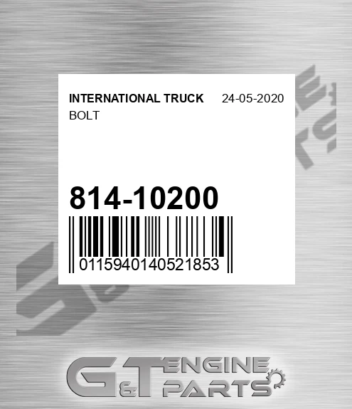 814-10200 Bolt