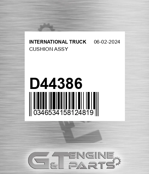 D44386 Cushion Assy
