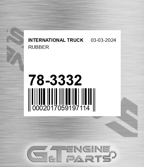 78-3332 Rubber