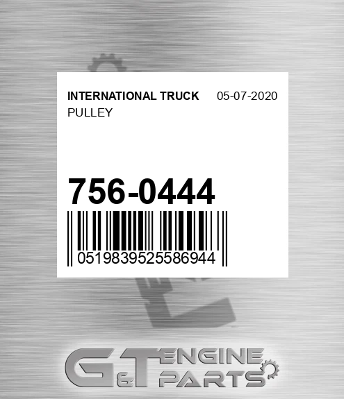 756-0444 Pulley