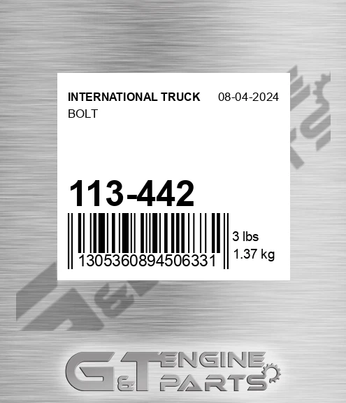 113-442 Bolt