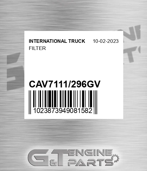 CAV7111/296GV Filter