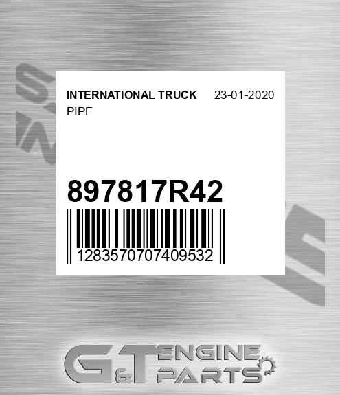 897817R42 Pipe for INTERNATIONAL TRUCK
