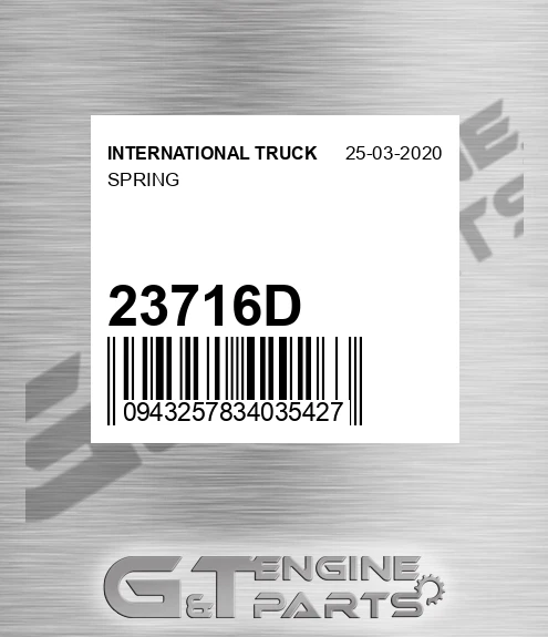 23716D INTERNATIONAL TRUCK Spring
