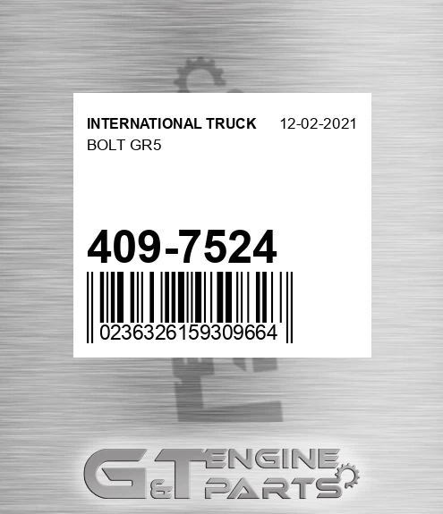 409-7524 Bolt Gr5