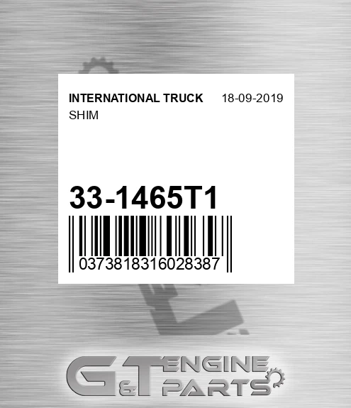 33-1465T1 Shim