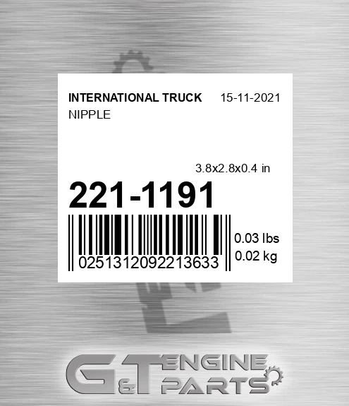 221-1191 Nipple