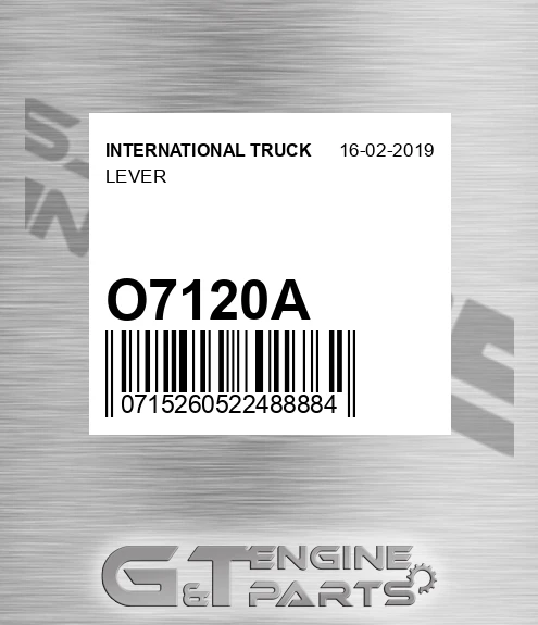 O7120A INTERNATIONAL TRUCK Lever