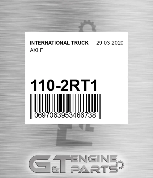 110-2RT1 Axle