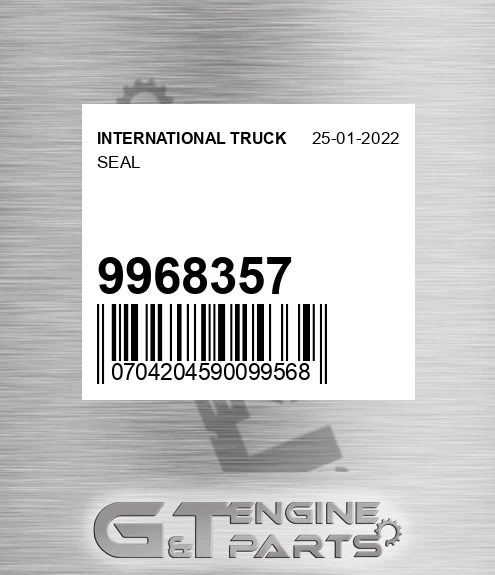 9968357 INTERNATIONAL TRUCK Seal
