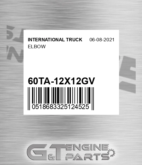 60TA-12X12GV Elbow