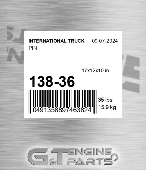 138-36 Pin