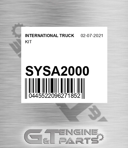 SYSA2000 Kit