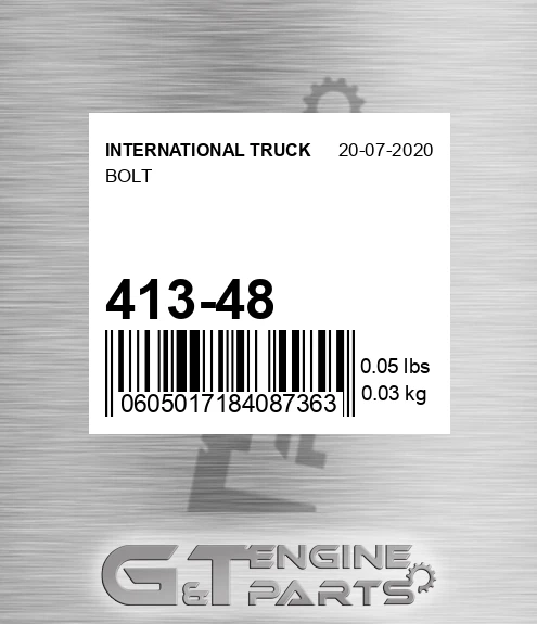 413-48 Bolt