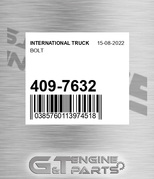 409-7632 Bolt