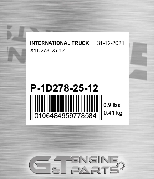 P-1D278-25-12 X1d278-25-12