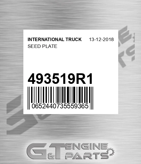 493519R1 Seed Plate