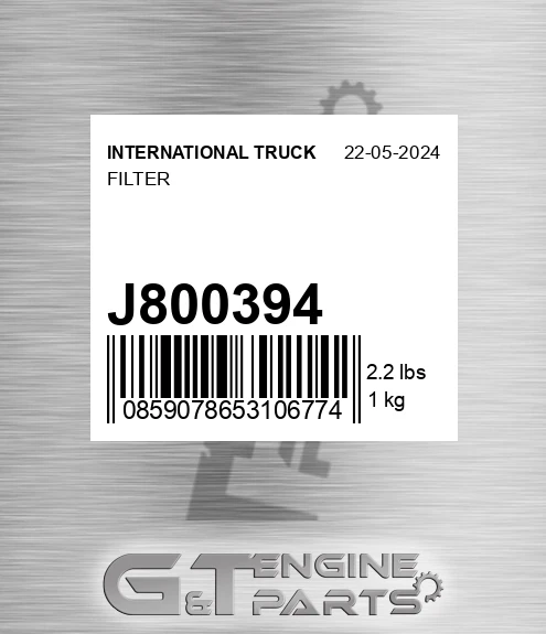 J800394 INTERNATIONAL TRUCK Filter