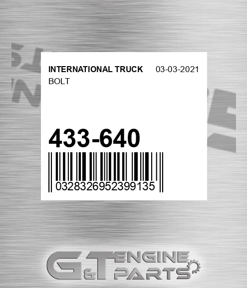 433-640 Bolt