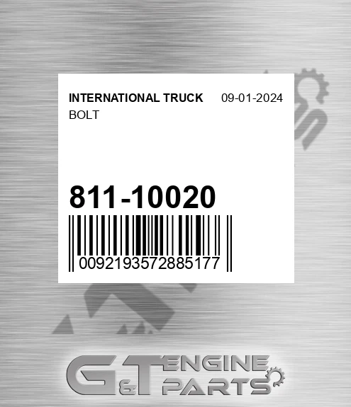 811-10020 Bolt