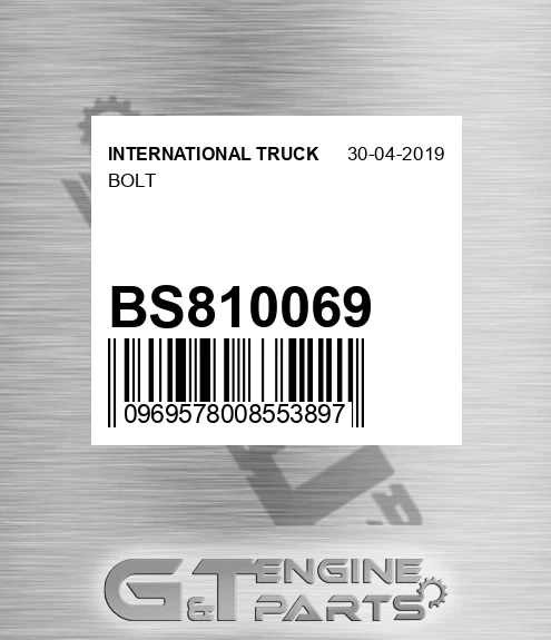 BS810069 Bolt