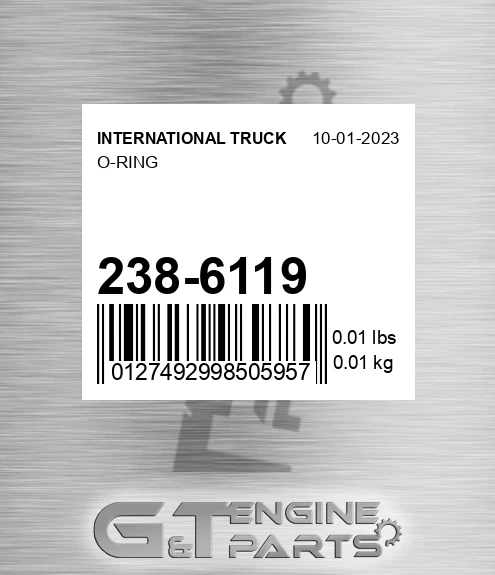 238-6119 O-ring