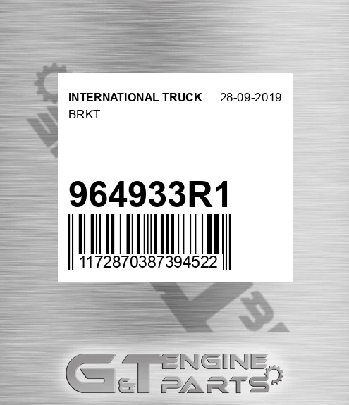 964933R1 Brkt for INTERNATIONAL TRUCK