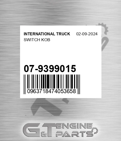 07-9399015 Switch Kob