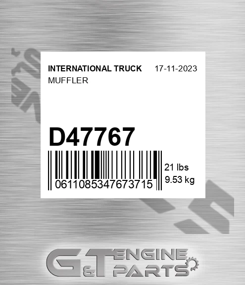 D47767 Muffler