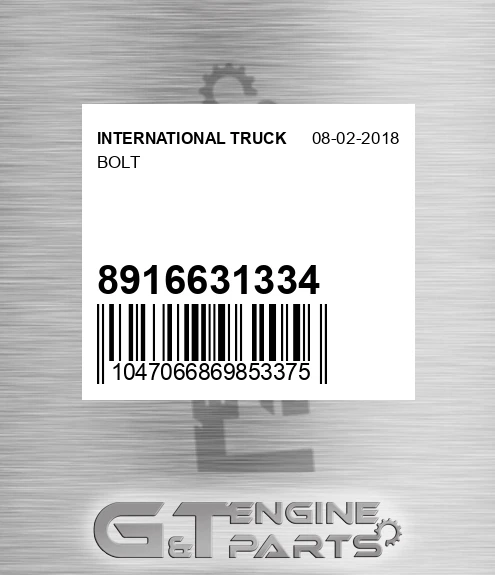 8916631334 Bolt