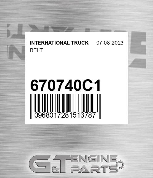 670740C1 Belt