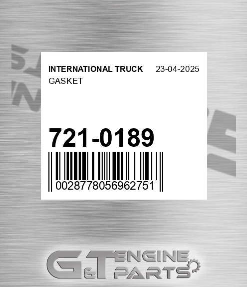 721-0189 Gasket