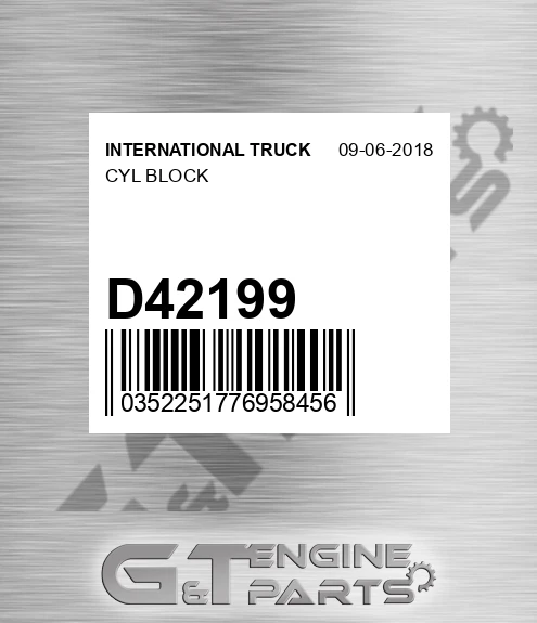 D42199 Cyl Block