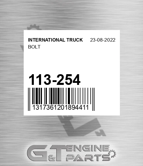 113-254 Bolt