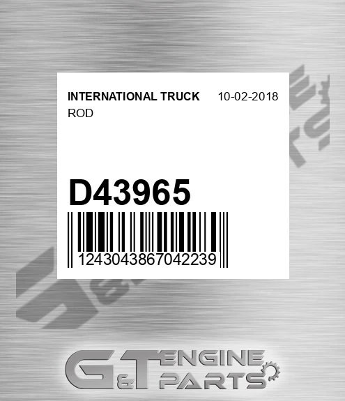 D43965 INTERNATIONAL TRUCK Rod