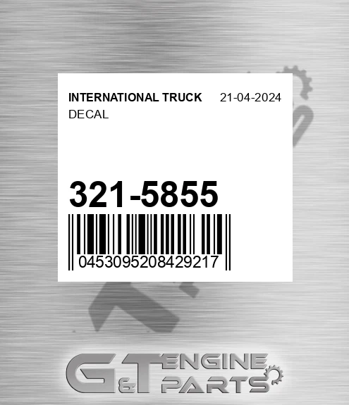 321-5855 Decal