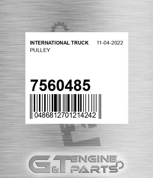 756-0485 Pulley for INTERNATIONAL TRUCK